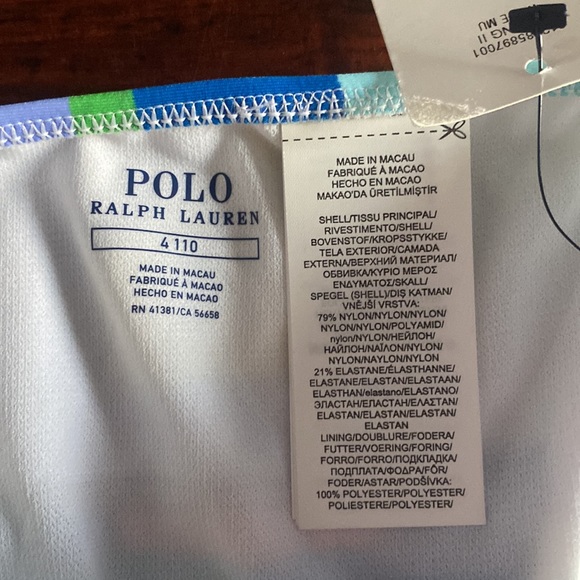 Polo Ralph Lauren Girls Multicolor Sailboat Two Piece Swimsuit - Picture 7 of 10